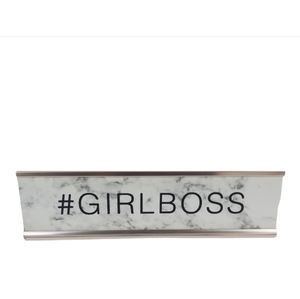 - Office envy #girl boss desk sign